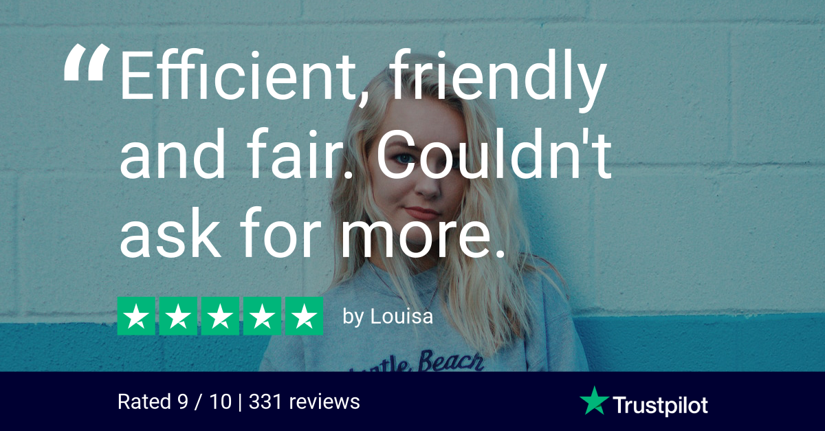 Trustpilot review by Louisa